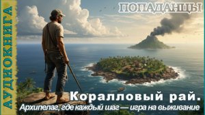 Аудиокнига попаданцы: Коралловый рай. Архипелаг, где каждый шаг — игра на выживание