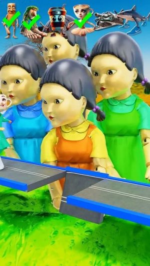 Итальянские персонажи ВЫЗОВ РАДУЖНОЙ Куклы Кальмар Игра в GTA 5 #gta5