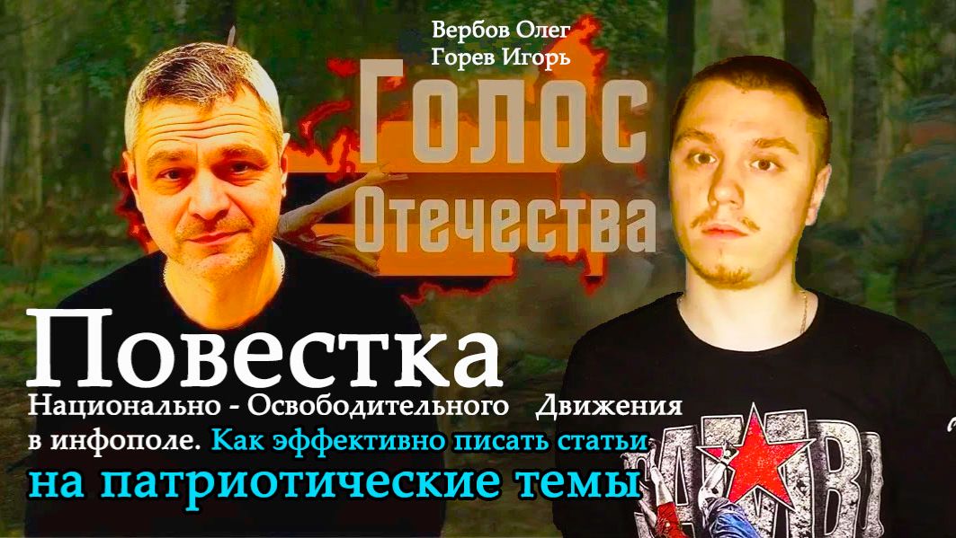 Повестка НОД в инфополе. Как эффективно писать статьи на патриотические темы - И.Вербов, И.Горев смотреть онлайн