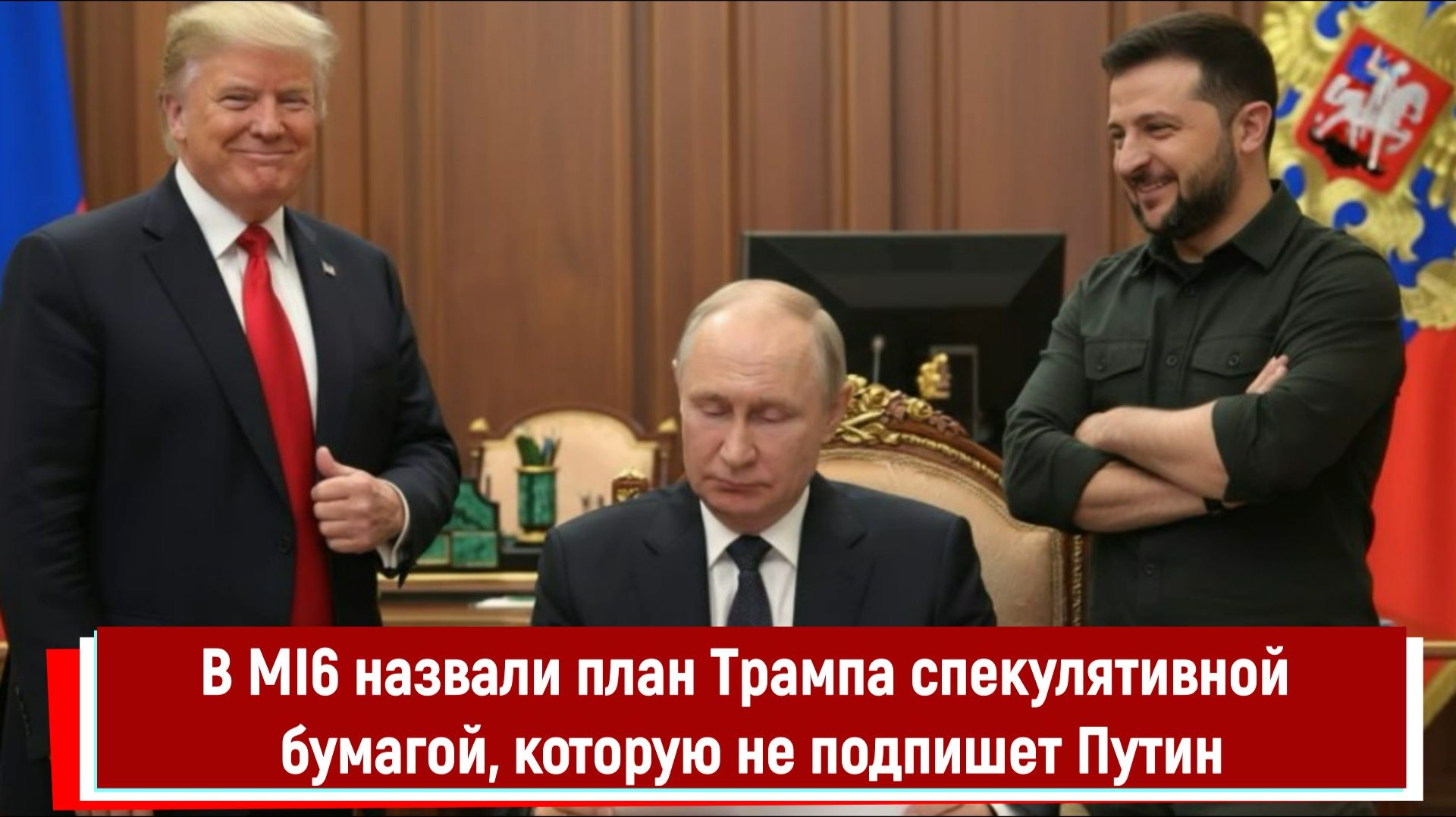 В MI6 назвали мирный план Трампа спекулятивной бумагой, которую не подпишет Путин смотреть онлайн