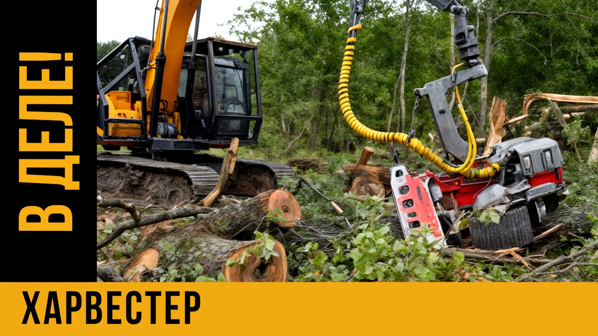 Тяжелый бизнес / ХАРВЕСТЕР в работе / РАСЧИСТКА УЧАСТКОВ от ДКР смотреть онлайн