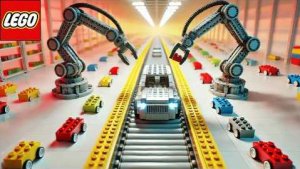 Линия Сборки Автомобилей LEGO Работает после Окончательной Доработки