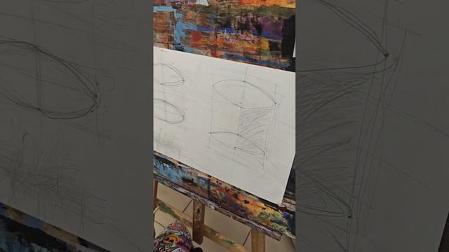часть урока по рисованию строим эллипс цилиндр штрихуем смотреть онлайн