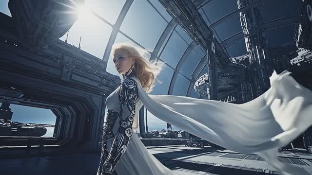 Future Space Megastructure - AI Sci-Fi Video смотреть онлайн