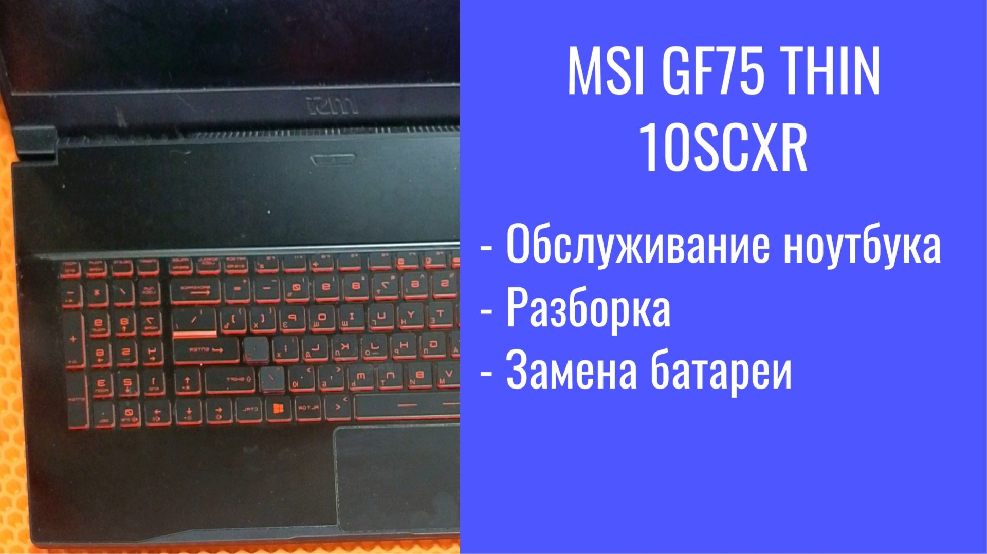 msi gf75 thin 10scxr смотреть онлайн