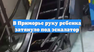 В Приморье руку ребенка затянуло под эскалатор