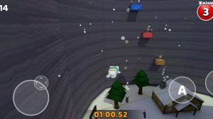 все наклейки и сундуки в снежной долине в игре Super Bear Adventure