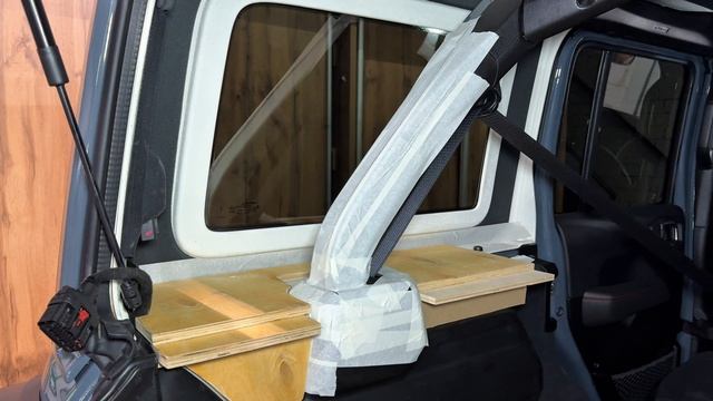 Wrangler - изготовление задней полки в багажник смотреть онлайн