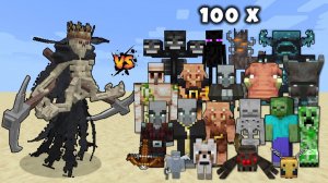 СМЕРТЬ ПРОТИВ МОБОВ МАЙНКРАФТ Х 100