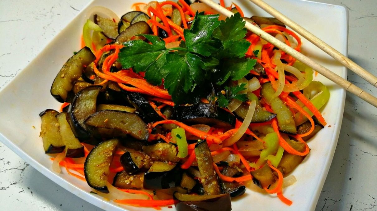 БАКЛАЖАНЫ ПО-КОРЕЙСКИ. Вкусный рецепт баклажанов, который Вас удивит