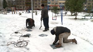 (Рыбинск-40) РЕМОНТ ДВОРА НА УЛИЦЕ ВОРОШИЛОВА ЗАВЕРШАЕТСЯ