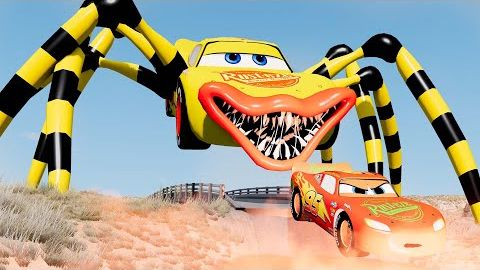 Эпический побег от Молнии Маккуина, Мака Робота Итера, Мэтра Итера｜BeamNG.Drive смотреть онлайн