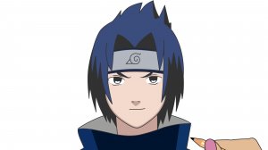 Как Нарисовать SASUKE UCHIHA