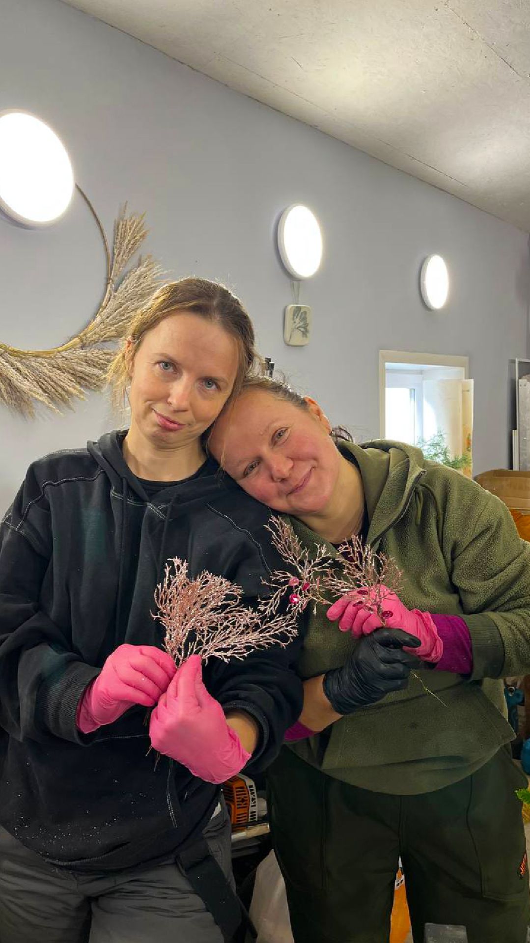 Новогоднее оформление: работа в мастерской