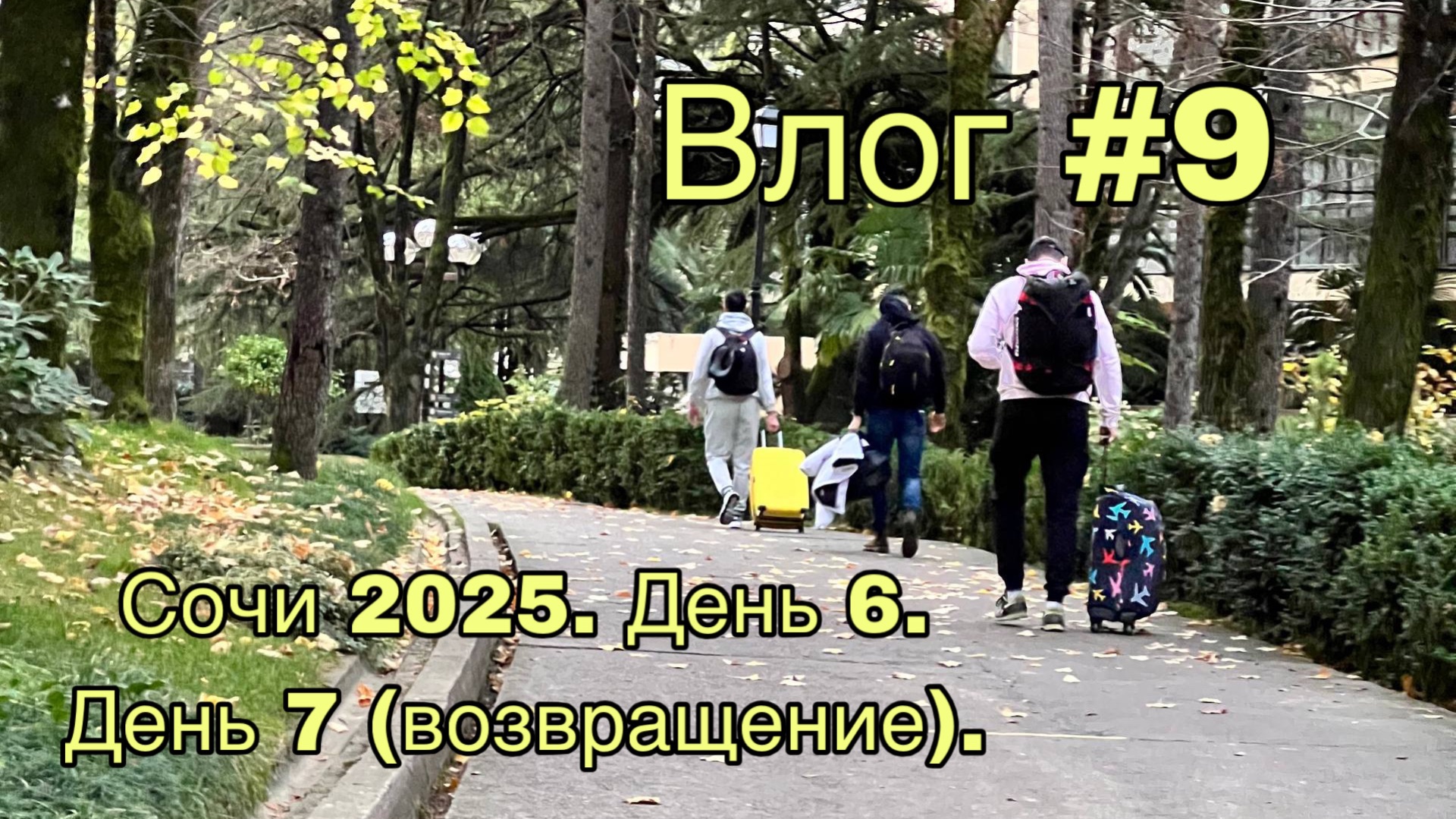Влог #9. Сочи 2025. День 6. День 7 (возвращение).