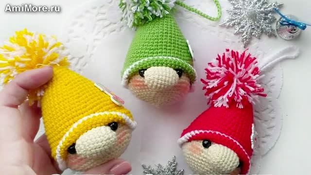 Амигуруми: схема Гномик | Игрушки вязаные крючком смотреть онлайн