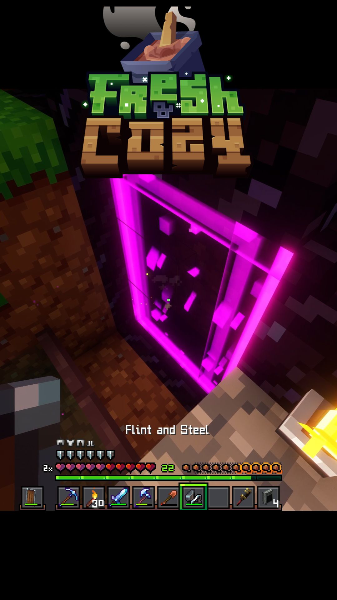 Адский мир встретил меня своими жаркими объятиями №19 #minecraft #100days смотреть онлайн