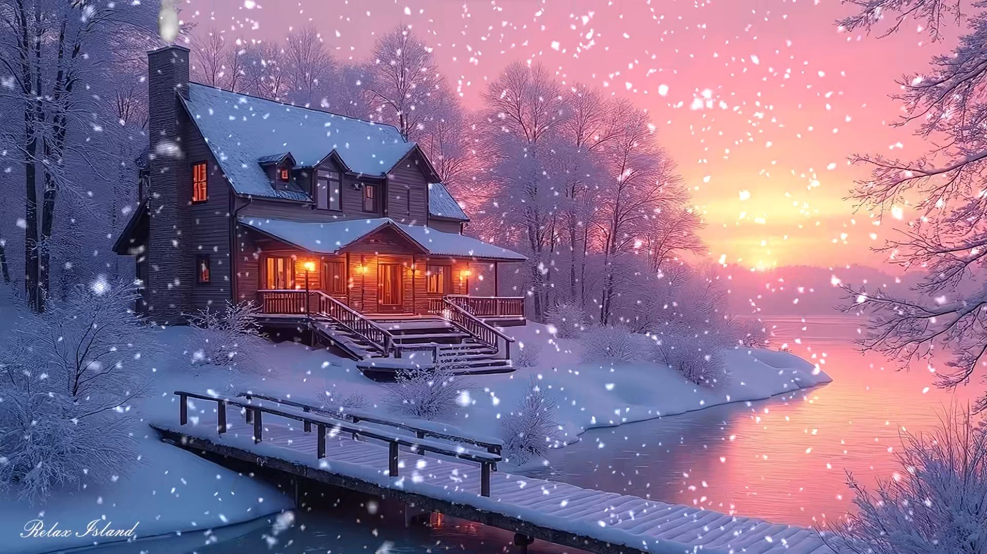 ❄️ ЗИМНЯЯ ОЧЕНЬ КРАСИВАЯ УСПОКАИВАЮЩАЯ МУЗЫКА ДЛЯ СНА 🎵 БАРХАТНАЯ РАССЛАБЛЯЮЩАЯ МУЗЫКА ДЛЯ ДУШИ смотреть онлайн