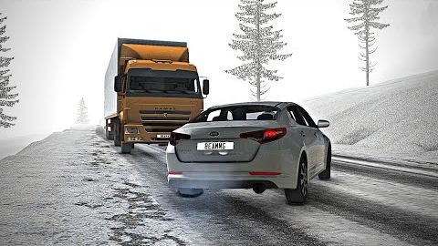 BeamNG Drive — Опасные аварии при обгоне