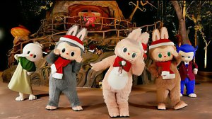 Лабубу поздравляет всех с Наступающим Рождеством. Christmas Labubu