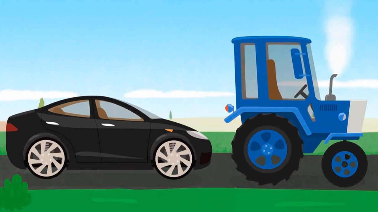 Мультики для детей "Доктор Машинкова" - электромобиль в автомастерской смотреть онлайн