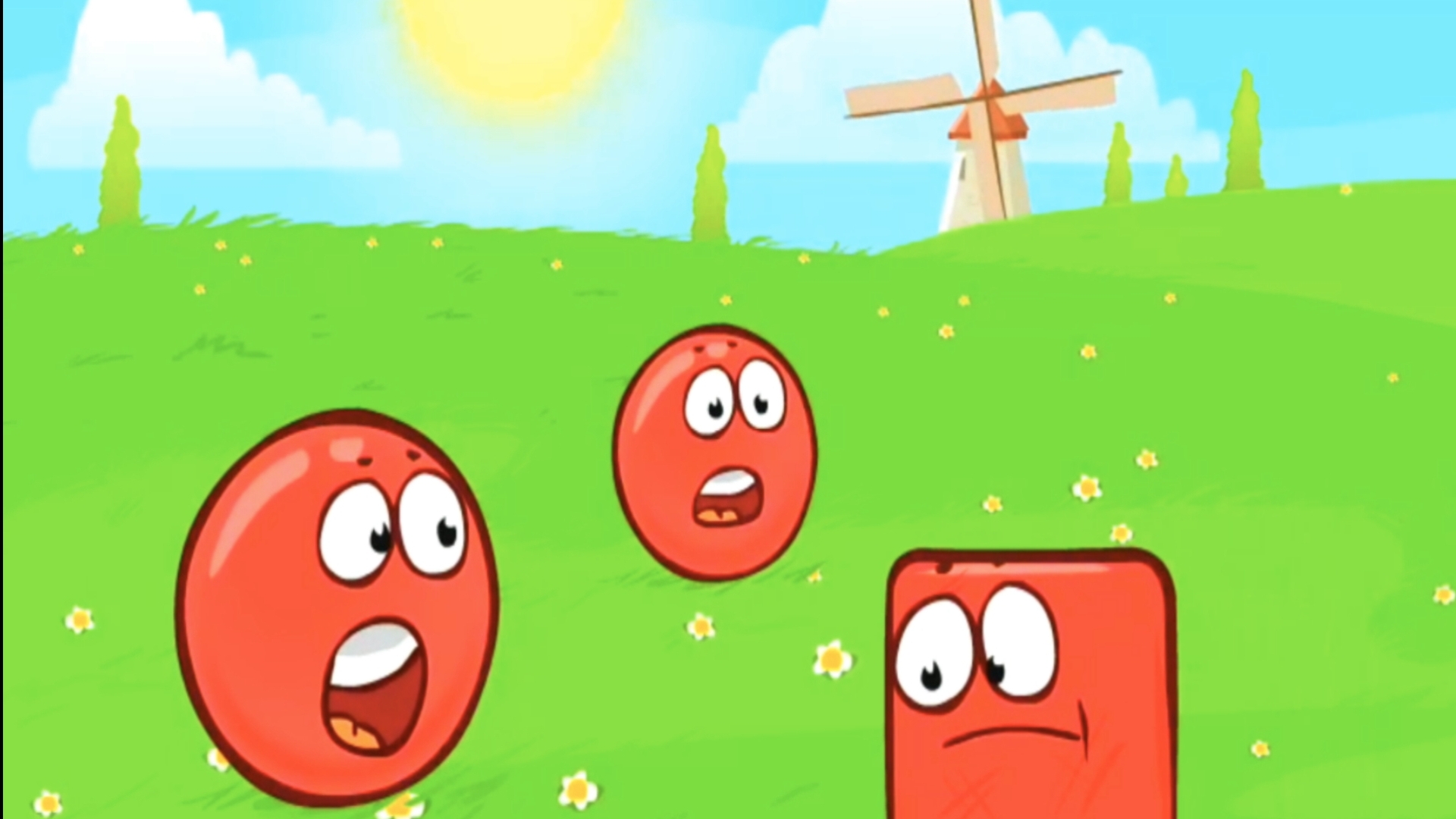 Красный Шар.Игра для детей.Мультики для детей.Красный шарик.Red Ball 4.Мультики.Мультик