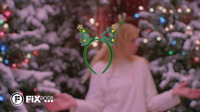 Новогодний ободок с оленьими рожками | FIX PRICE смотреть онлайн