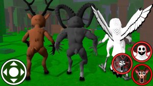 Стал бараном, оленем и совой в игре «99 ночей в лесу» в Roblox! Анимация Роблокс