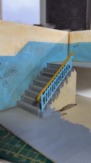 Состаривание стен для миниатюры