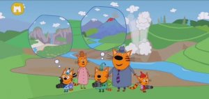 Три Кота Мультфильм Путешествие котят.