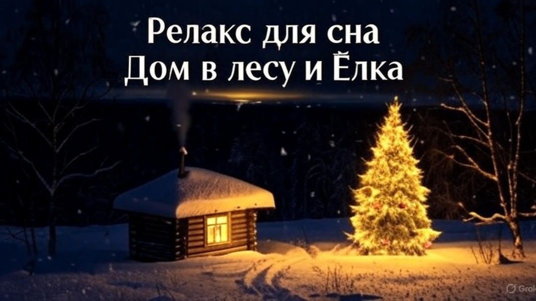 Релакс для сна : Дом в лесу и Ёлка смотреть онлайн