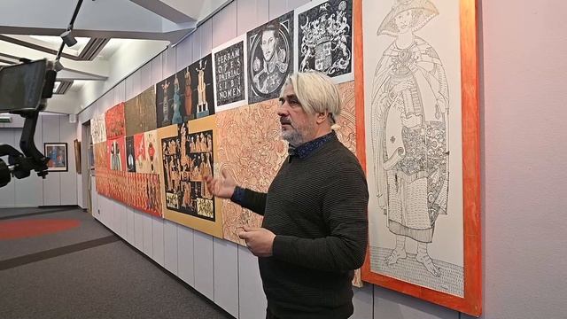 Художник Михаил Сорокин дает интервью смотреть онлайн