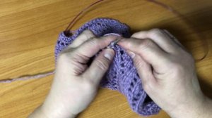 Очень красивый ажурный  узор спицами для ваших изделий