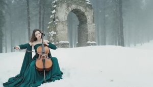 Чарующая зимняя атмосфера, Расслабляющая успокаивающая музыка виолончели, скрипки и фортепиано