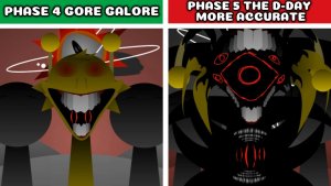 SPRUNKI: PHASE 4 GORE GALORE VS PHASE 5 D‑DAY! ⚔️ КТО СДЕЛАЛ ЛУЧШЕ? 🎧🔥👑