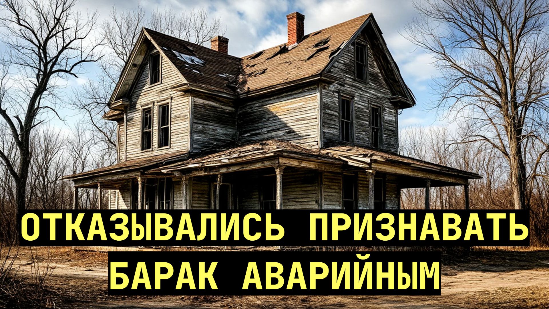 ЧИНОВНИКИ ОТКАЗЫВАЛИСЬ ПРИЗНАВАТЬ БАРАК АВАРИЙНЫМ смотреть онлайн