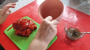 Закуска из печеного перца ( запекали в аэрогриле)