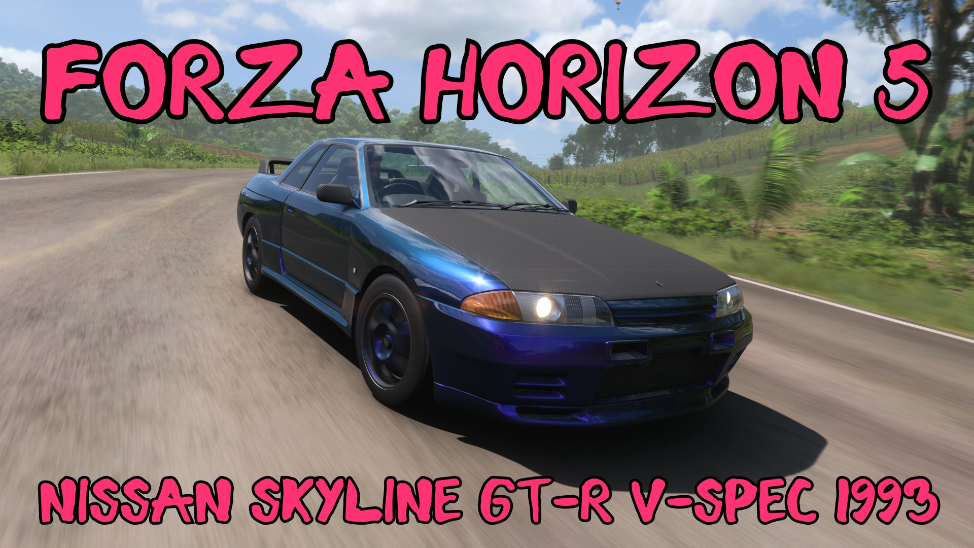 Nissan Skyline GT-R V-spec 1993 — легендарный японский суперкар в мире Forza Horizon 5 🌍⚡️ смотреть онлайн
