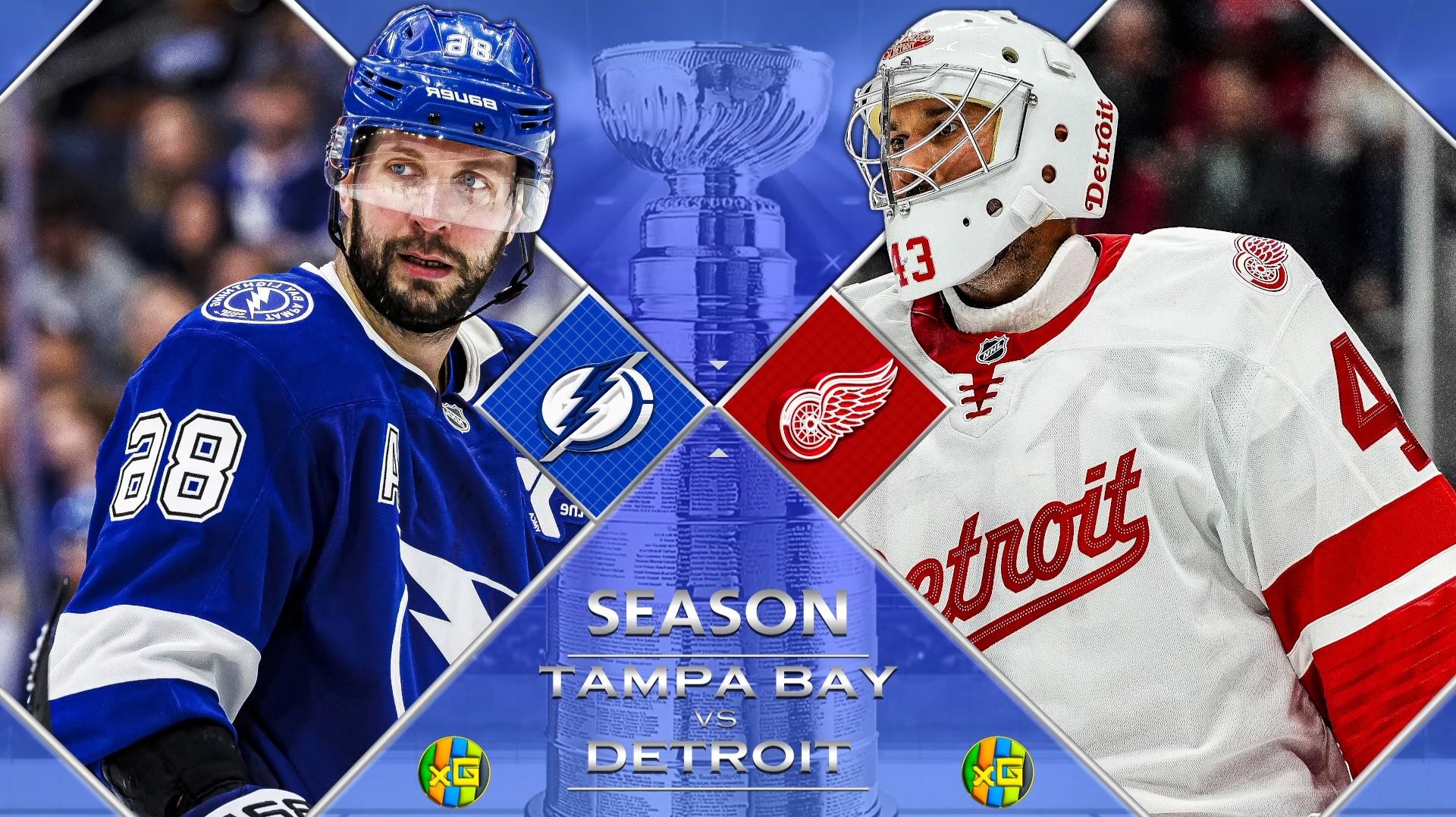 Детройт - Тампа‑Бэй | 28.11.2025 | Хоккей | НХЛ | Прямая трансляция | xG смотреть онлайн