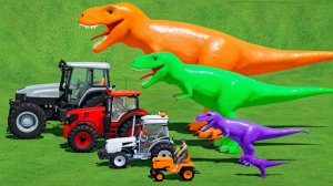 МУЛЬТИКИ ПРО РАЗНОЦВЕТНЫЕ ТРАКТОРА И МАШИНКИ НА ФЕРМЕ ДЛЯ ДЕТЕЙ! КАТАЕМСЯ ПО КРУТЫМ ТРАССАМ 🚜