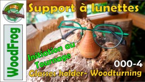 ТокарнаяШкола A&B Уникальный конический держатель для очков на токарном станке по дереву №000_4