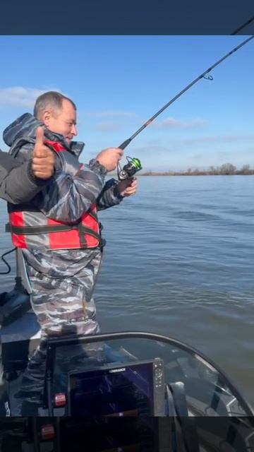 Олег на трёшку, Эдик на пятёрку тащит судака! Вот такая рыбалка на закрытии сезона... смотреть онлайн