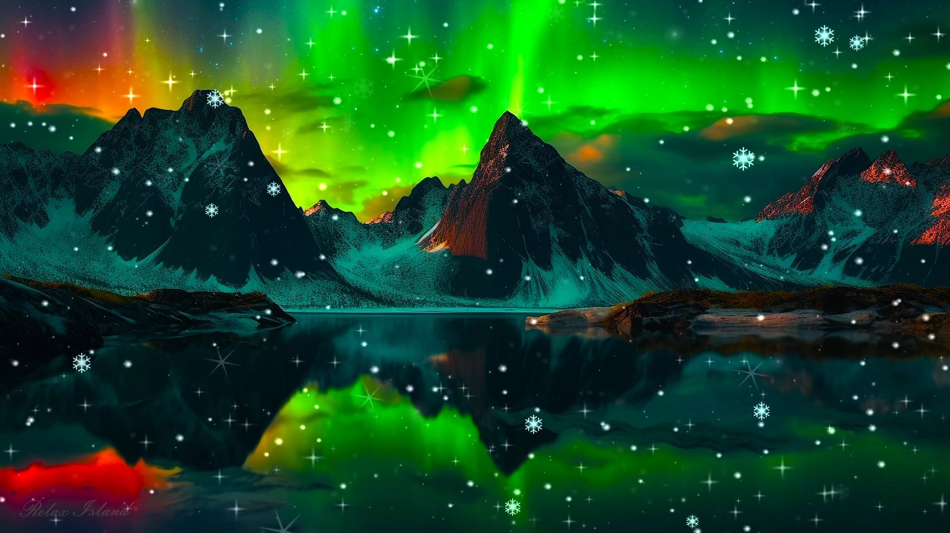 ❄️ ОЧЕНЬ КРАСИВАЯ ЗИМНЯЯ УСПОКАИВАЮЩАЯ МУЗЫКА ДЛЯ СНА 🎵 СЕВЕРНОЕ СИЯНИЕ И РЕЛАКС МУЗЫКА ДЛЯ ДУШИ смотреть онлайн