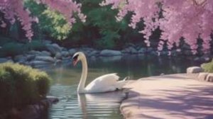 Лебедь в зоопарке (1)