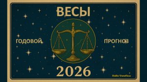 ВЕСЫ - ОБЩИЙ АСТРОЛОГИЧЕСКИЙ ПРОГНОЗ НА 2026 г.