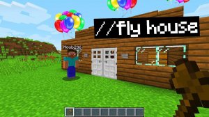 ОН НЕ ПОНИМАЕТ, ПОЧЕМУ ДОМ УЛЕТАЕТ У НЕГО НА ГЛАЗАХ! ТРОЛЛИНГ ИГРОКОВ на СВОЁМ СЕРВЕРЕ в МАЙНКРАФТ