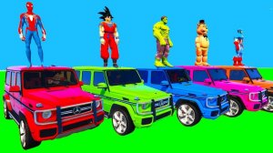 ЧЕЛОВЕК-ПАУК МАШИНКИ СУПЕР ГОНКИ ТРОЙНОЙ ТРАМПЛИННЫЙ ЧЕЛЛЕНДЖ ПРЫЖОК! СУПЕРГЕРОИ НА ДАМБОВОМ ДЖИПЕ