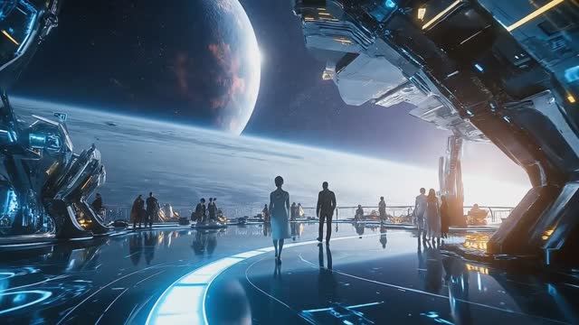 Future Sci-Fi City - Space Colony - AI Sci Fi Short Film Part4 смотреть онлайн