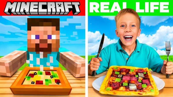 ЕДА из MINECRAFT в реальном меню  Мой ресторан открыт!