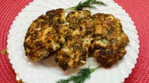 Куриные рубленые котлеты с зеленью без добавления муки